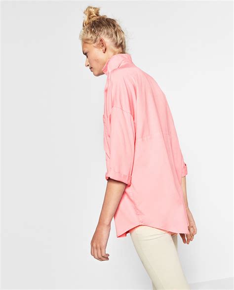 zara oversize women shirt.